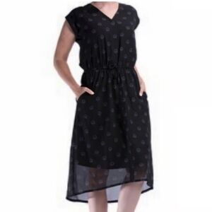 Overwatch Logo We Love Fine Midi Semi Sheer Dress Size Small